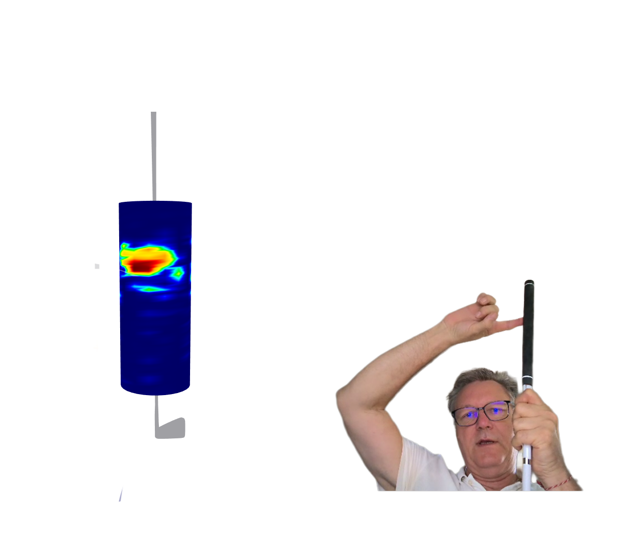 golf swing release measurement